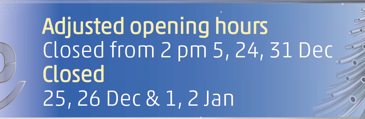 opening hours December and January