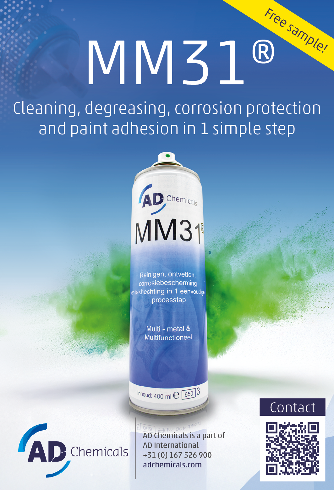 oppervlaktetechnieken advertentie 2025 MM31 Spuitbus EN